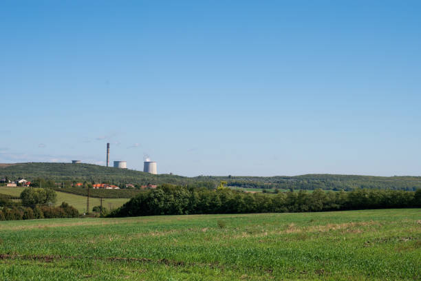 Leibstadt, Switzerland - December 30, 2022: Nuclear power plant view.