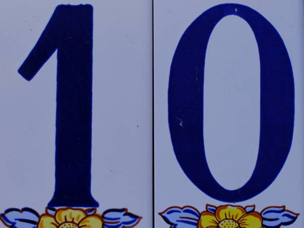 istock House number ten on decorative tiles 2178253876