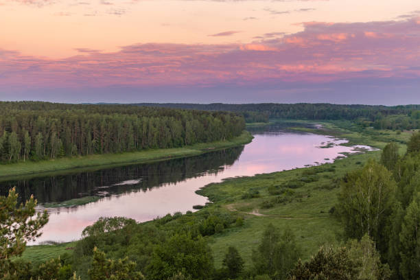 istock Landscape view on the bend of Daugava river 2178254516