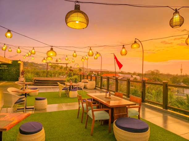 istock Sunset in a rooftop in Bali, Indonesia 2178256078