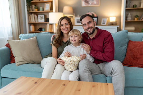 istock Family movie night 2178257828