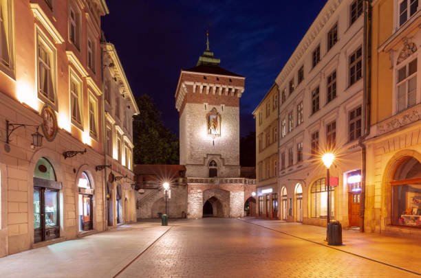 istock Florianska Gate at Night, Krakow, Poland 2178259680