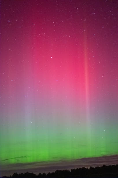 istock Aurora borealis in northern lights, Lithuania. Portrait format 2178259882