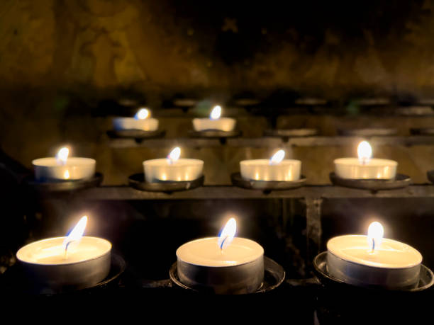 In Christian churches, believers light one of these candles and pray for their wishes and requests.