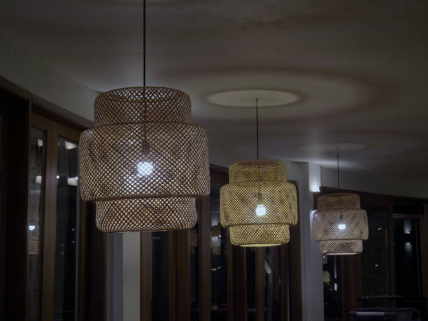 istock decorative hanging lamp made of bamboo. 2178271078