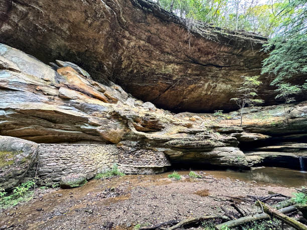 istock Scenic view on Old Man's Cave trail at Hocking Hills State Park in Logan, Ohio 2178274857