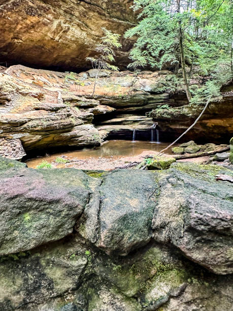 istock Scenic view on Old Man's Cave trail at Hocking Hills State Park in Logan, Ohio 2178274870