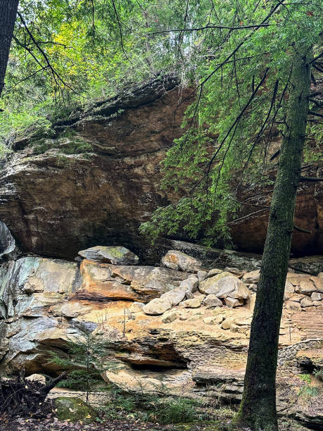 istock Scenic view on Old Man's Cave trail at Hocking Hills State Park in Logan, Ohio 2178274875