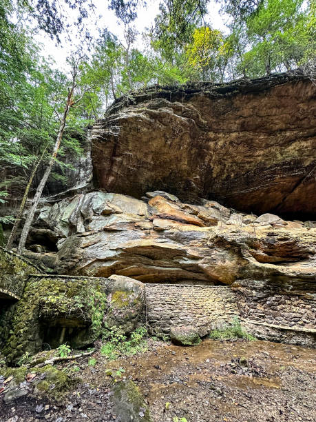 istock Scenic view on Old Man's Cave trail at Hocking Hills State Park in Logan, Ohio 2178274879
