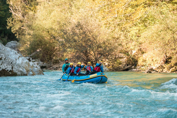 istock Mother Leads Kids in Exhilarating River Rafting Experience 2178275110