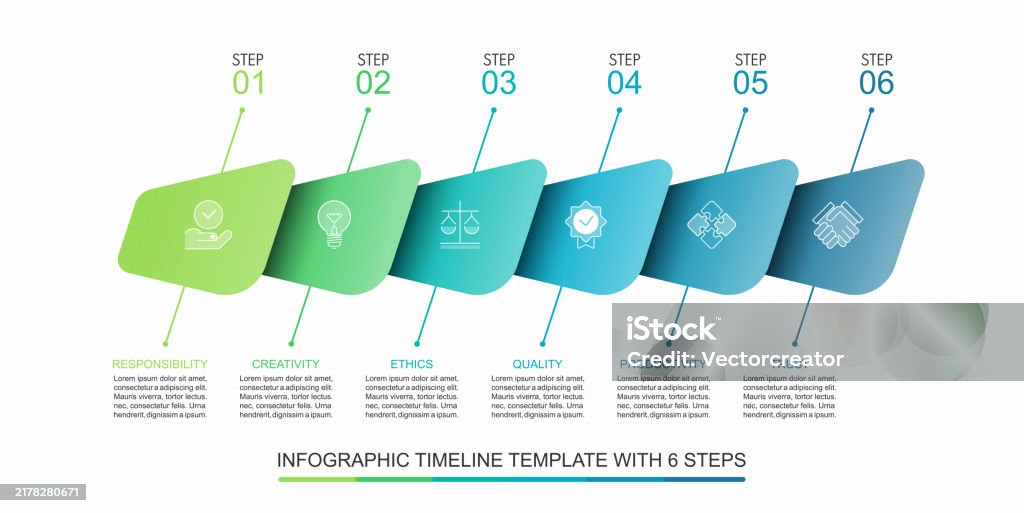 Top Timeline Graph Data Visualization Infographic Timeline Template With 6 Steps Can Be Used For Data ...