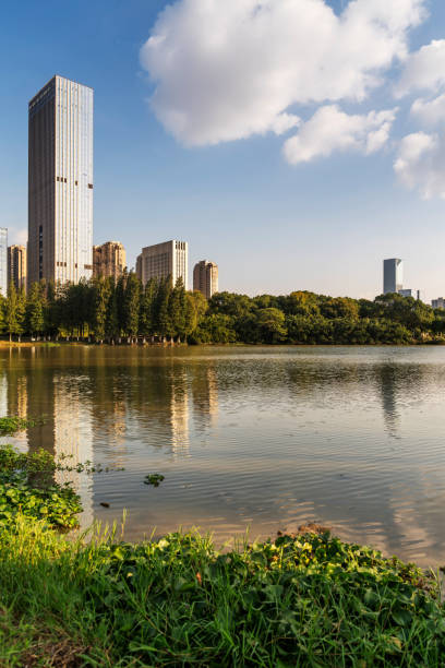 istock Lakeside modern office building in China 2178283198