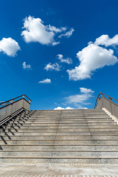escalator to the sky, urban fantasy landscape,abstract expression