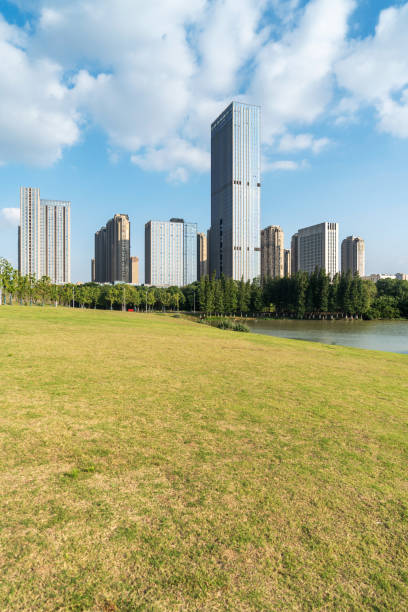 istock Lakeside modern office building in China 2178284236