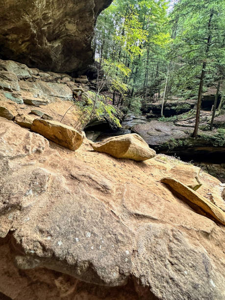 istock Scenic view on Old Man's Cave trail at Hocking Hills State Park in Logan, Ohio 2178284464