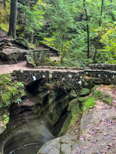 istock Scenic view on Old Man's Cave trail at Hocking Hills State Park in Logan, Ohio 2178284475