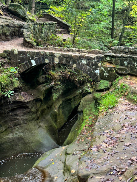 istock Scenic view on Old Man's Cave trail at Hocking Hills State Park in Logan, Ohio 2178284513