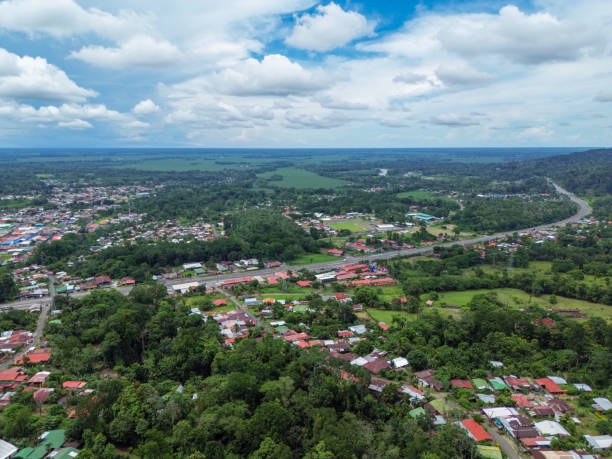 istock View of a town from the sky 2178284603