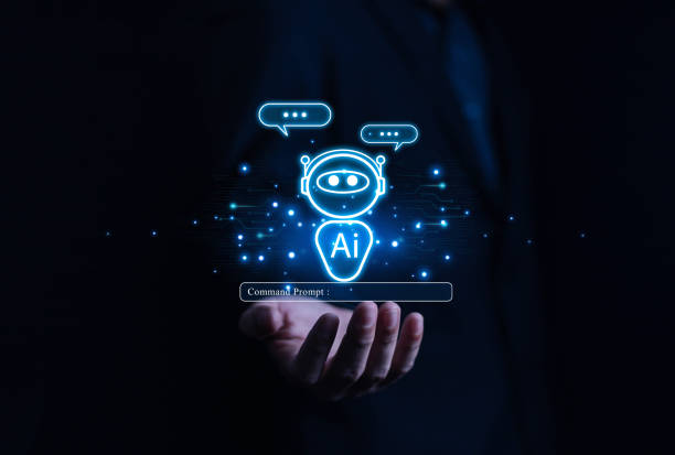 istock Businessman chatting with AI or artificial intelligence technology. A man uses a laptop computer to chat with an intelligent AI. 2178285013
