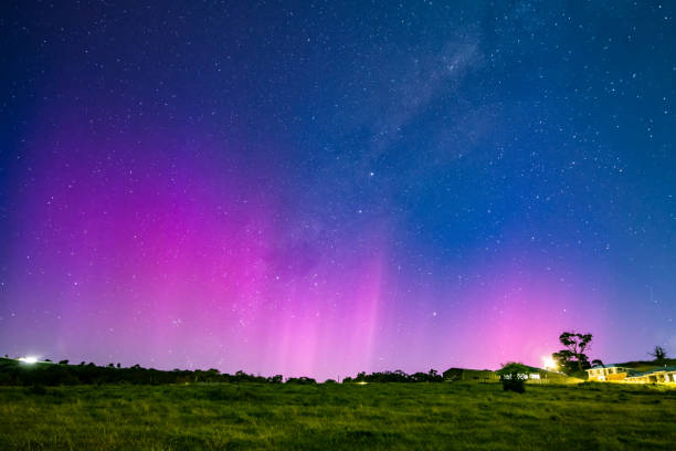 istock Aurora Australis display lights up the night sky 2178286871