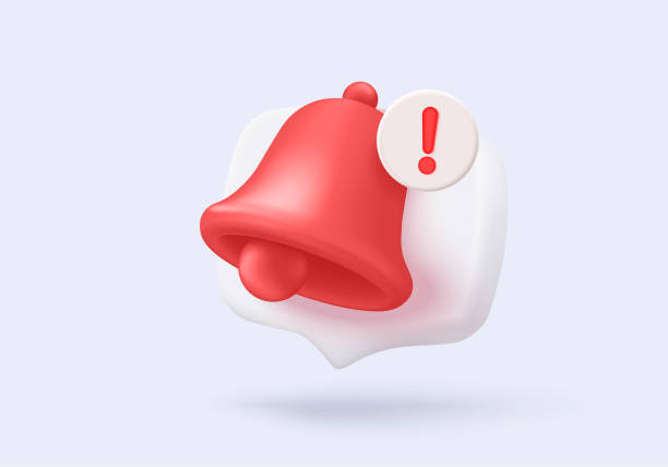 istock 3d red danger attention for help or emergency notice alert on rescue warning. loud alert important for security urgency concept. 3d warning urgent buttons icon vector render illustration 2178289875