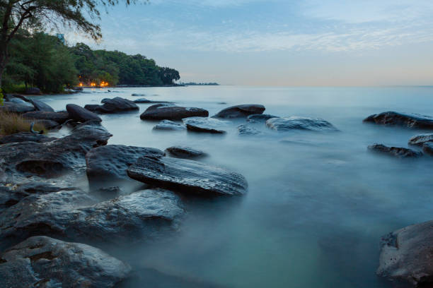 istock Beautiful sunset in Sihanoukville beach, Cambodia, southeast Asia. 2178292724
