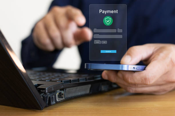 istock Hand pointing online payment icon and digital financial technology using smartphone transfer money online shopping internet banking pay bill digital wallet internet banking app 2178294260