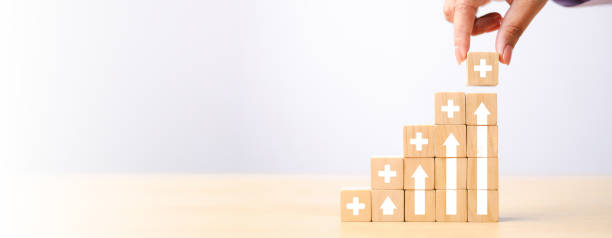 plus icon. Plus sign virtual means to offer positive thing like benefits, personal development, social network)Profit,health insurance, growth concepts. stock photo