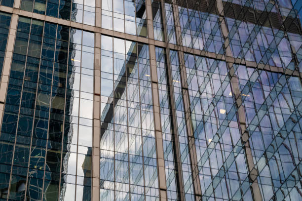 istock Looking Up modern high-rise office buildings. 2178299707