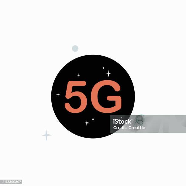 5g Advanced Vector 5g Symbol In Flat Vector Illustration Representing Advanced Technology ...