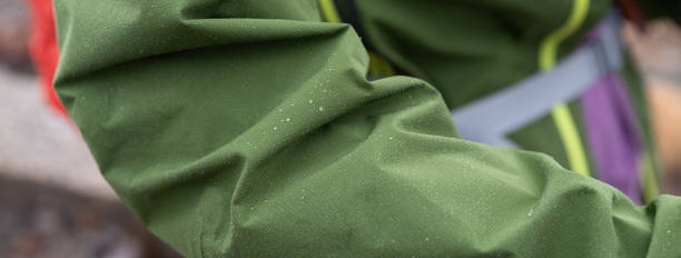 istock Wet rainwear on a rainy day 2178304216