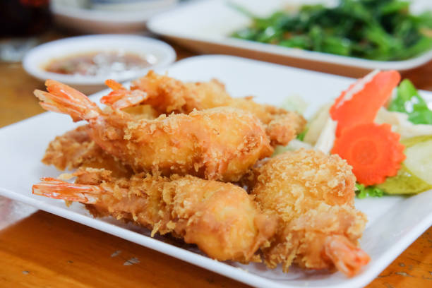 istock fried shrimp on plate for served in a restaurant 2178305822