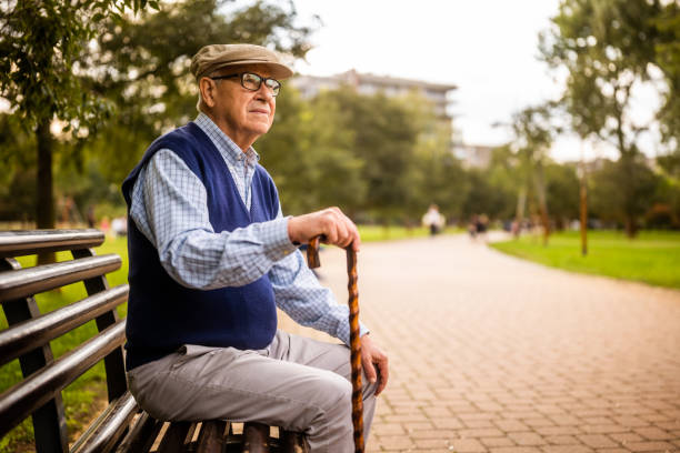 istock Senior man in park in autumn 2178315007