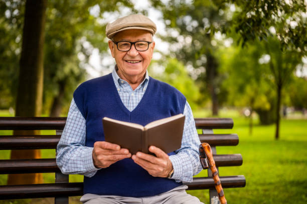 istock Senior man in park in autumn 2178315056