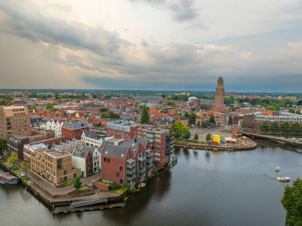 istock Zwolle from above during a summer sunset 2178327573