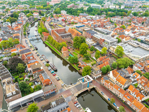 istock Zwolle Throbeckegracht from above during a summer sunset 2178327595