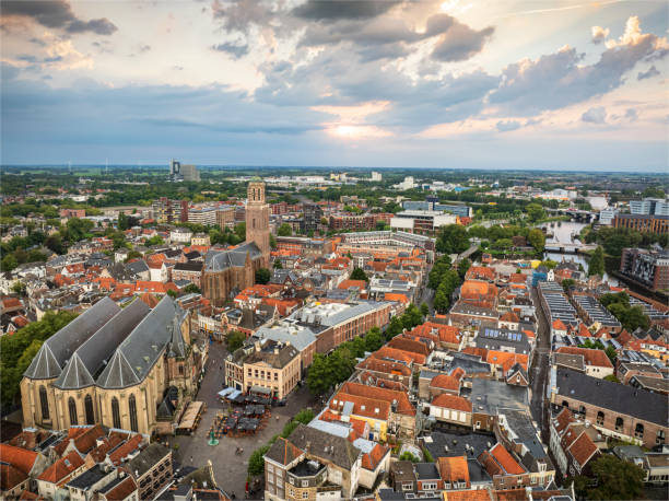istock Zwolle from above during a summer sunset 2178327603