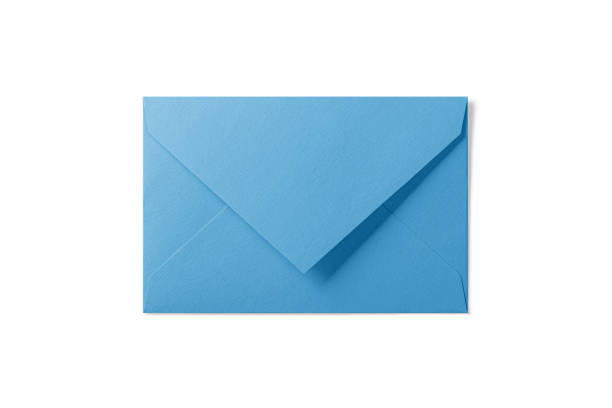 istock Blue paper envelope mockup isolated on a white background. 2178328696