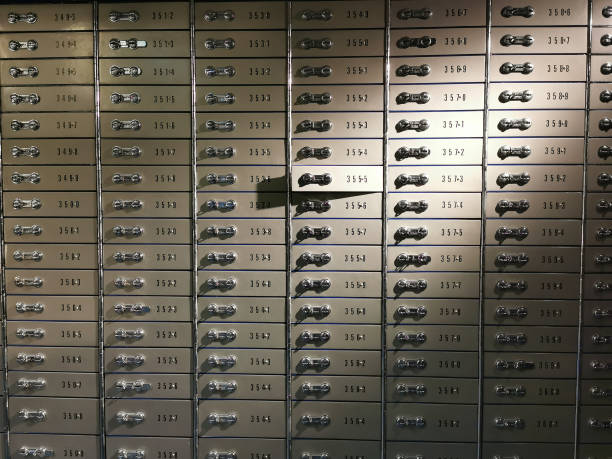 old safe deposit boxes in the bank