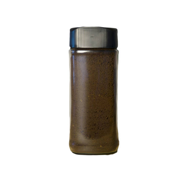 istock Glass bottle Jar with jam or mustard or  ingredient  on white background, studio Photo 2178331601