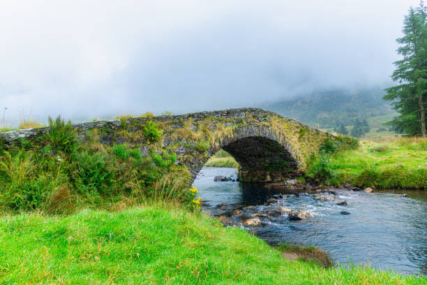 Typically Old Stone Bridge neach Loch Long, Mull of Kintyre, Scotland