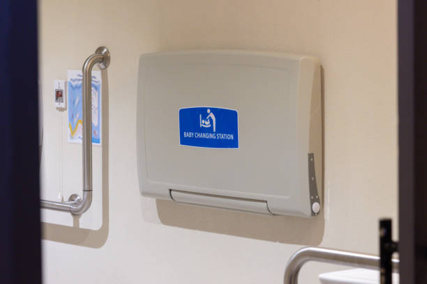 istock A bathroom stall with a sign that says 