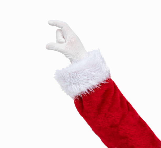 istock Santa Claus holding some like a blank object 2178341343