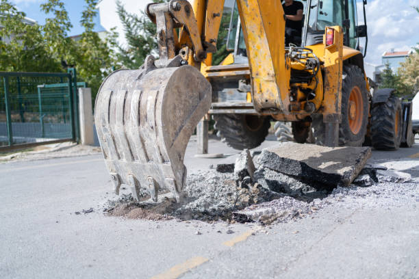 istock Excavator Digging Asphalt On The City Street 2178341477