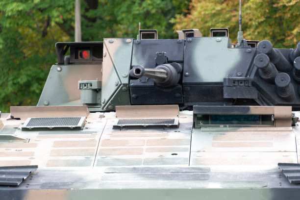 istock Turret with a gun in an armored vehicle. 2178347462