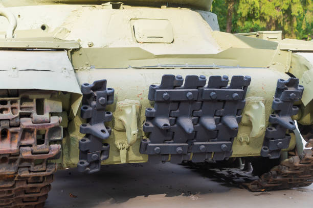 istock Old armored vehicle, close-up. 2178347485