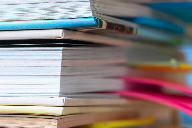 istock Pile of book with colorful bookmarks 2178350713