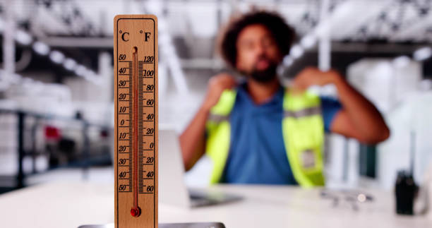 istock Hot Weather Temperature Rise At Factory 2178352308