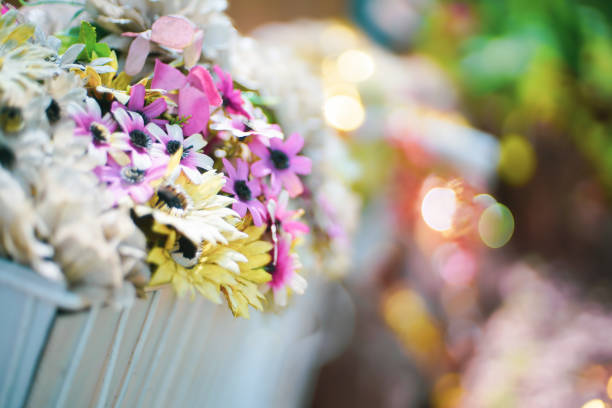 istock the fake flower in the basket bicycle with dramatic tone 2178352635