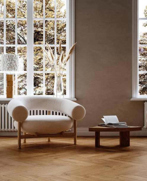 istock Contemporary minimalist beige room interior 2178352678
